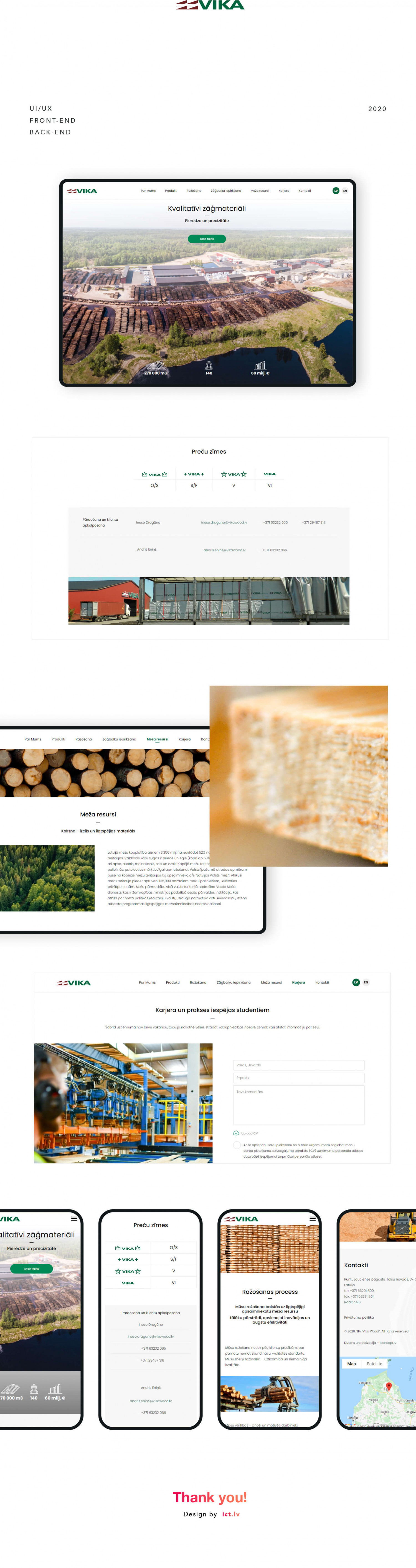 Разработка веб-сайта Vika Wood