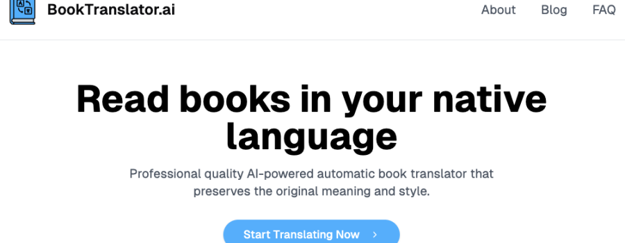 Book translator ai website capture picture